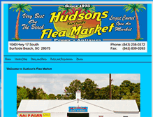 Tablet Screenshot of hudsonssurfsidefleamarket.com